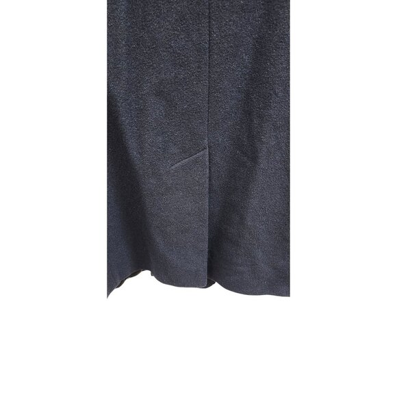 FLEURETTE DOUBLE BREASTED WOOL /Cashmere A-LINE MIDNIGHT LONG JACKET COAT sz 8 - Picture 7 of 15